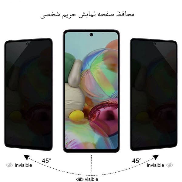 گلس حریم شخصی گوشی شیائومی ردمی 9T و پوکو M3 محافظ صفحه خصوصی شیشه ای Xiaomi Redmi 9T / Poco M3 — تصویر ۴