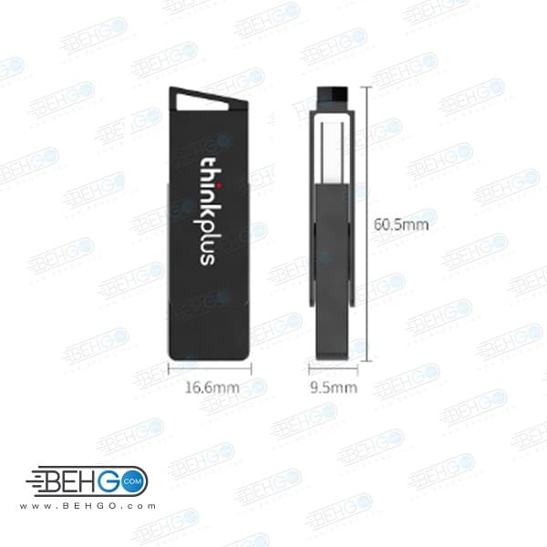 فلش 128 گیگ لنوو Lenovo Thinkplus MU241 USB C 3.0 — تصویر ۴