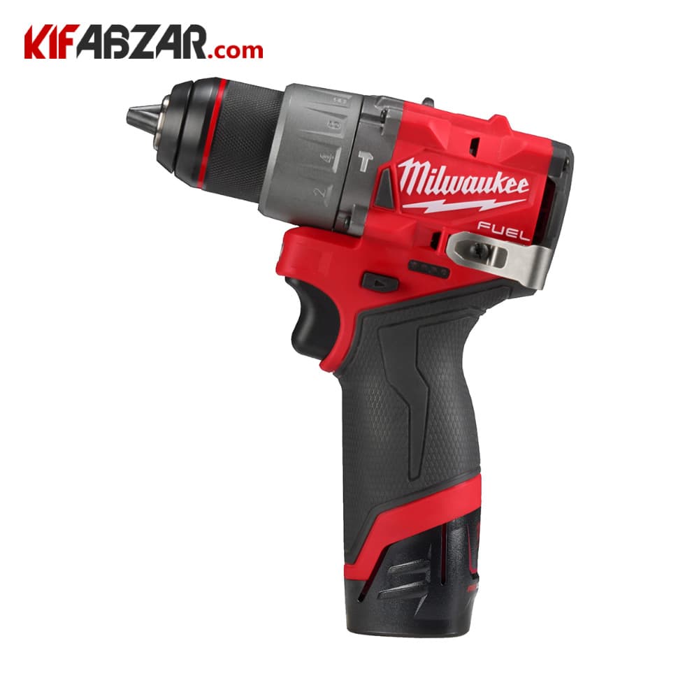 دریل پیچ گوشتی چکشی براشلس 12 ولت میلواکی مدل M12 FPD2-202X — تصویر ۲
