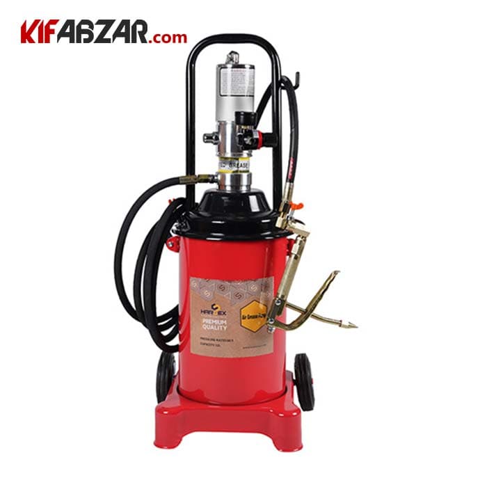 گریس پمپ بادی سطلی ۱۲ لیتری هاردکس مدل HX GP12L