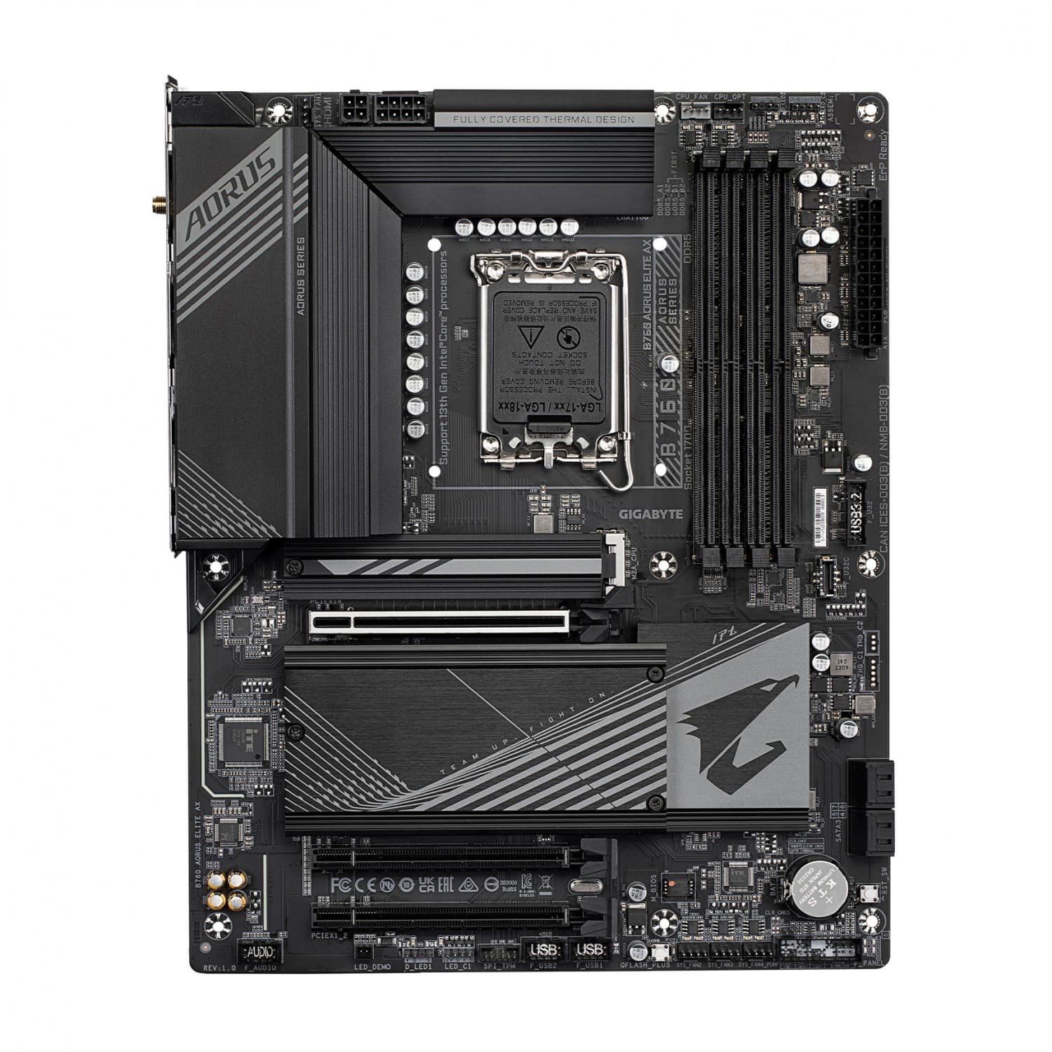 مادربرد گیگابایت B760 AORUS ELITE AX — تصویر ۲