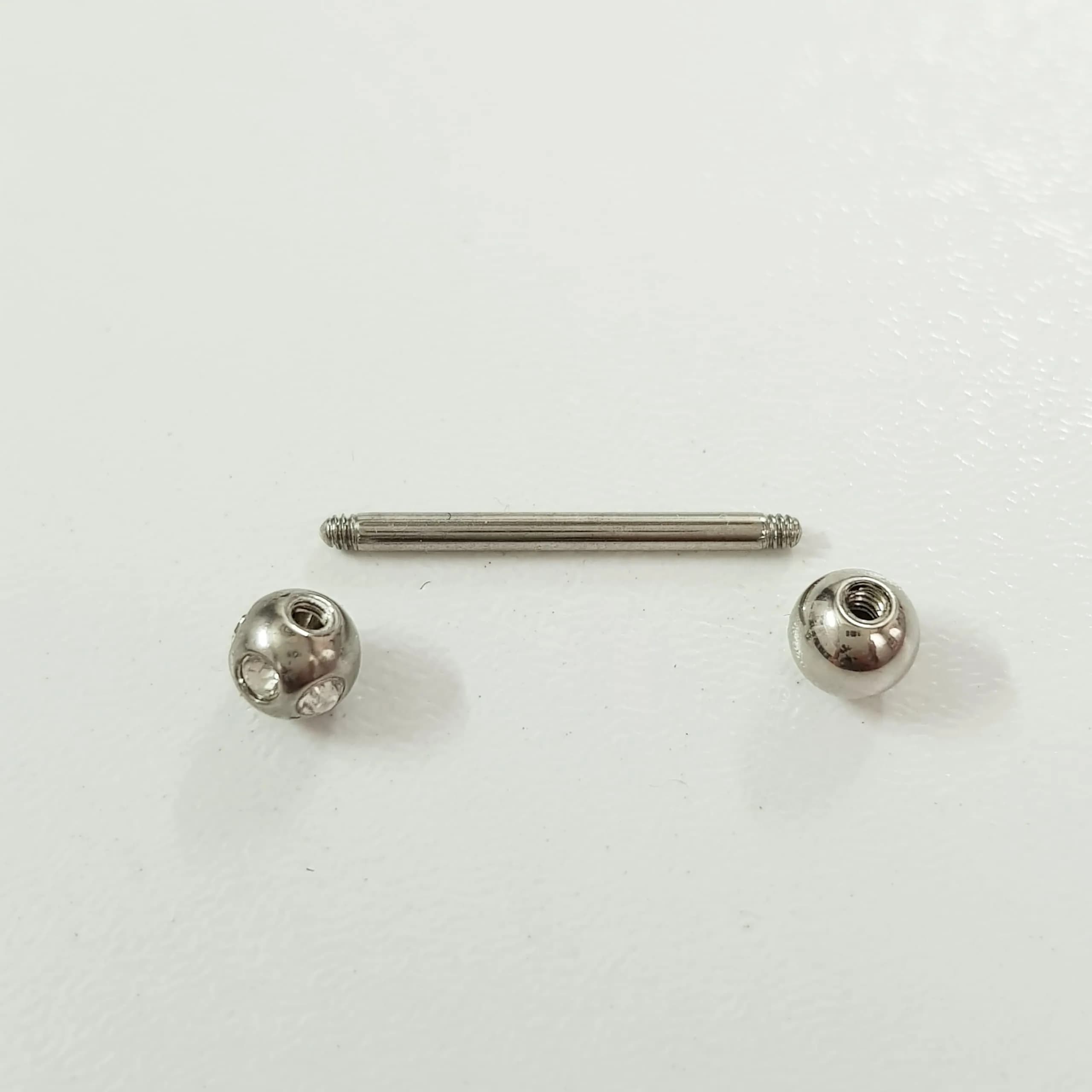 پک پیرسینگ زبان ، جنس استیل جراحی (Surgical Steel) ضد حساسیت — تصویر ۳