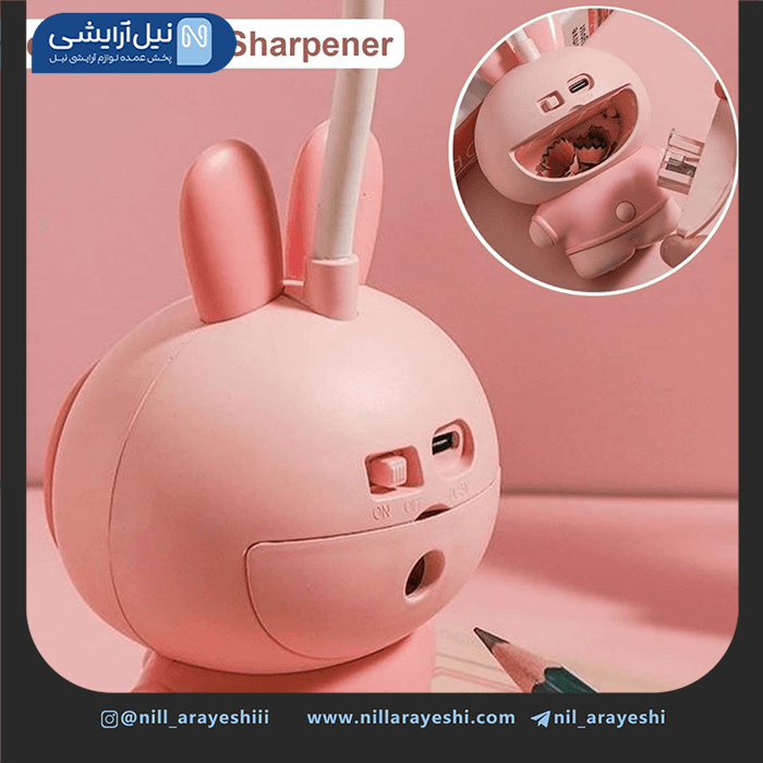 چراغ مطالعه تراش دار خرگوشی کد mu335 — تصویر ۲