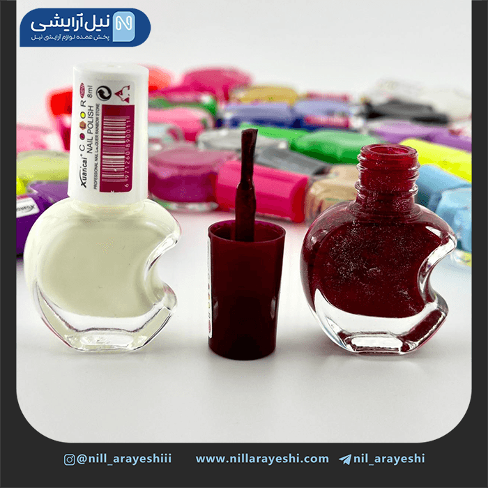 لاک ناخن طرح اپل شوانکای کد XC0018 – 24 — تصویر ۲