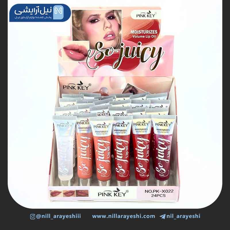 لیپ گلاس تیوپی پینک کی کد pk – x022