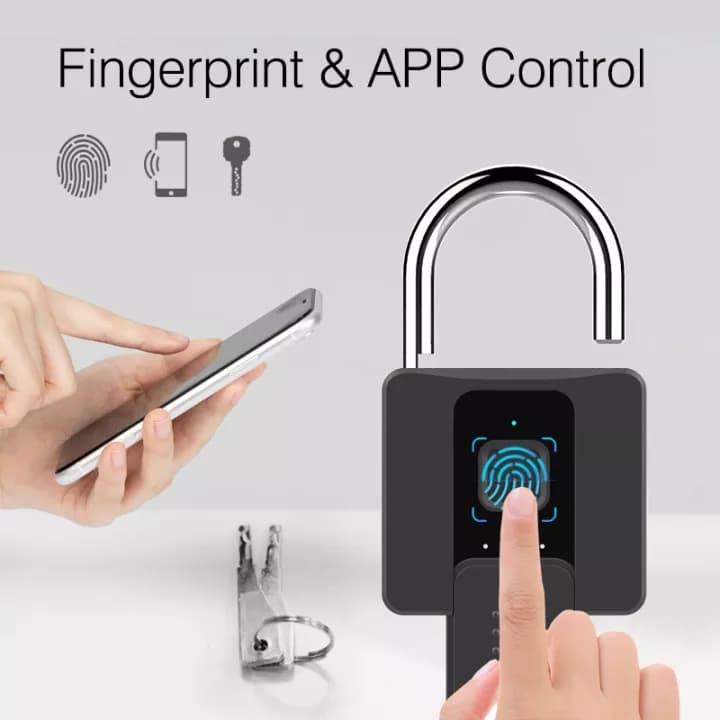 قفل اثر انگشتی smart padlock