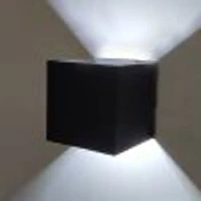 دکوراتیو دو طرفه مربع زمرد نور مولتی کالر (رنگ پایه/1*7W) کد 162 — تصویر ۲