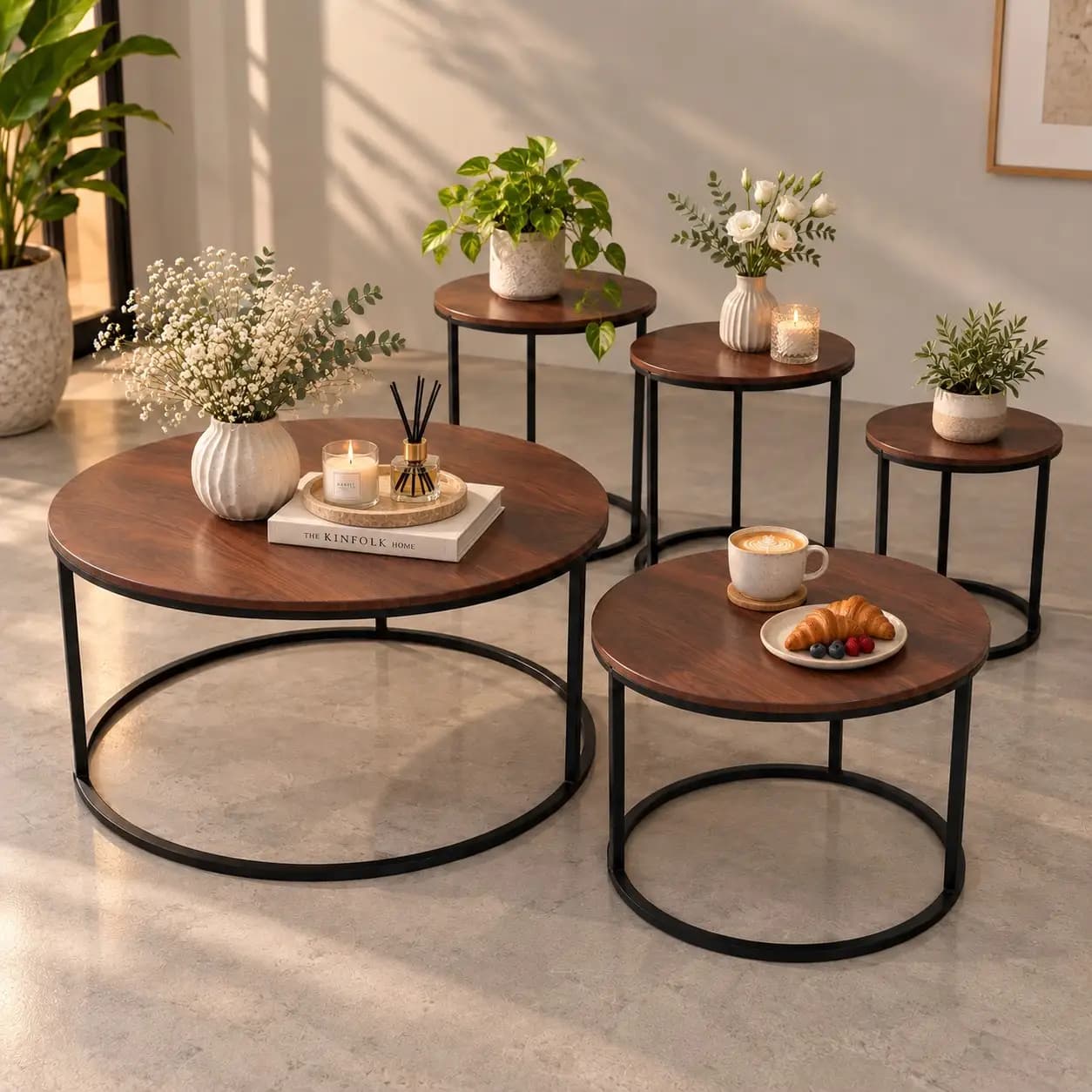 میز عسلی طرح چوب