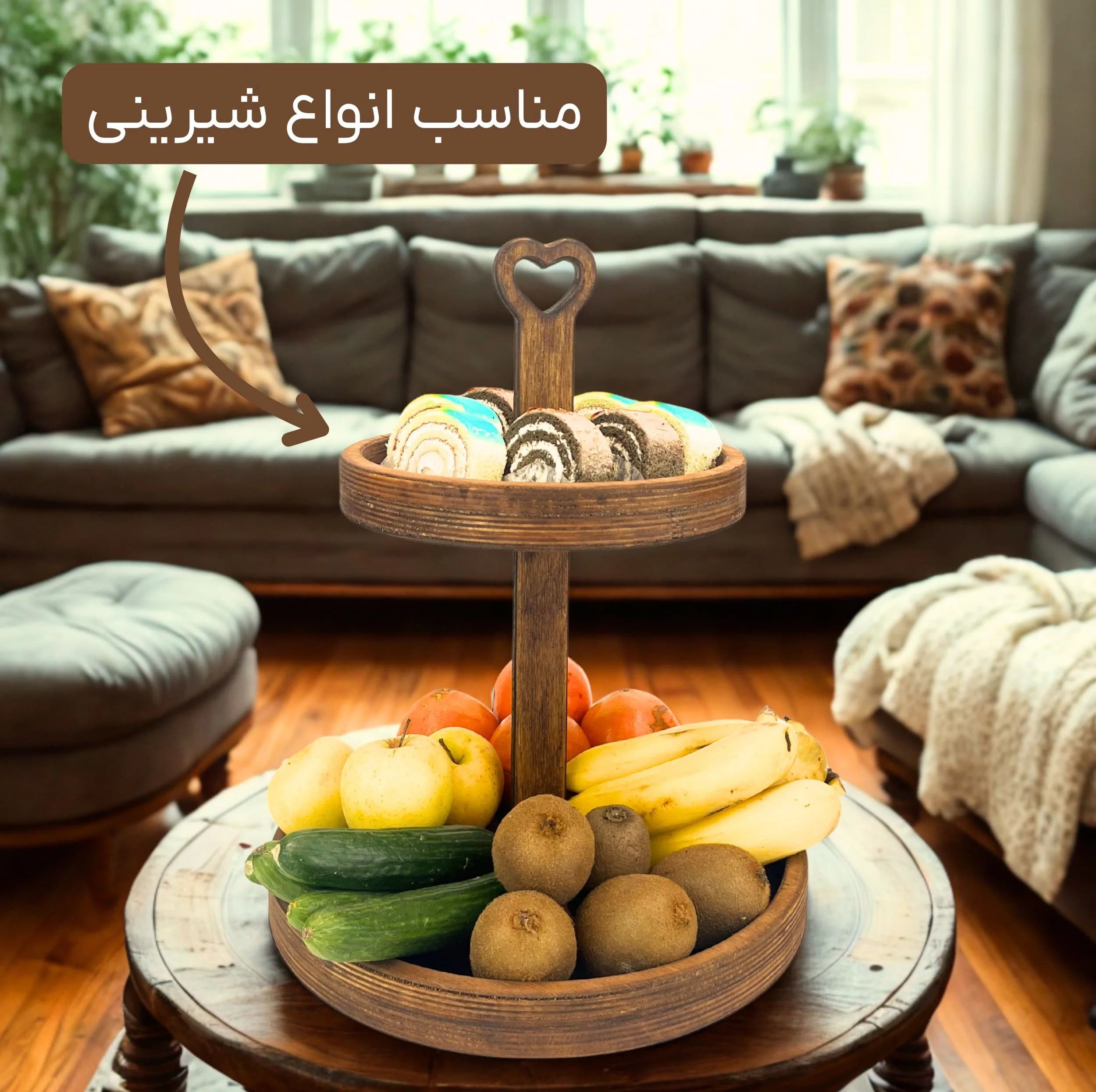 شیرینی خوری مدل چوبی کد SK10 — تصویر ۲