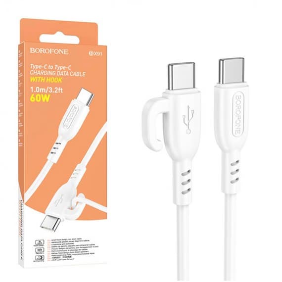 کابل شارژ دوسر TYPE-C بروفون مدل BX91 60W — تصویر ۲