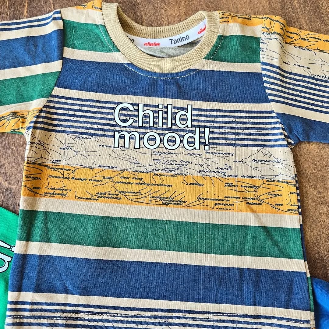 تیشرت شلوارک راه راه child mood سایز 30 تا 45 کد 4290 — تصویر ۲