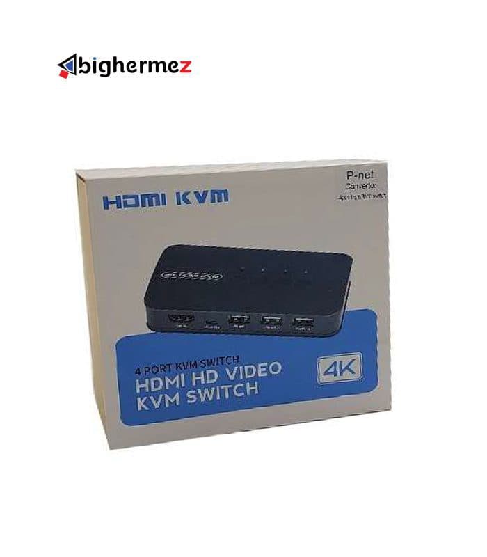 سوئیچ HDMI KVM چهار پورت پی نت — تصویر ۲