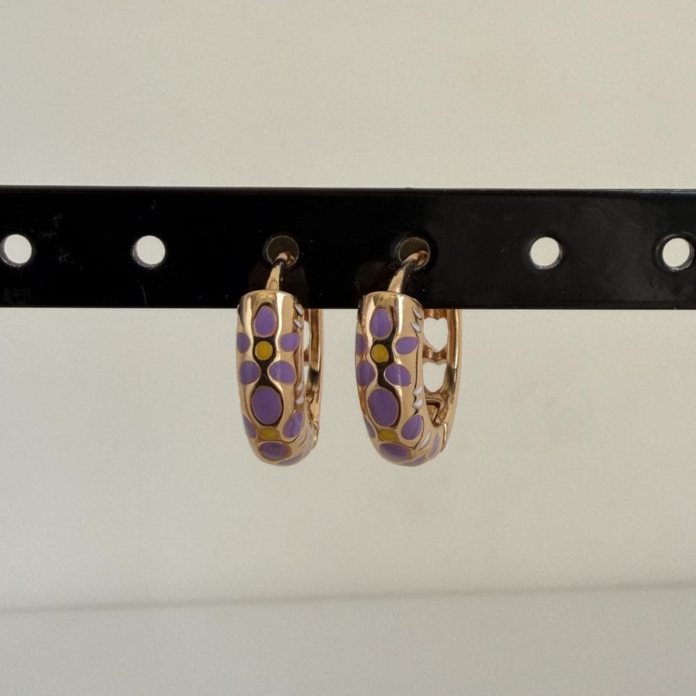 گوشواره دخترانه مینا کاری کد 30