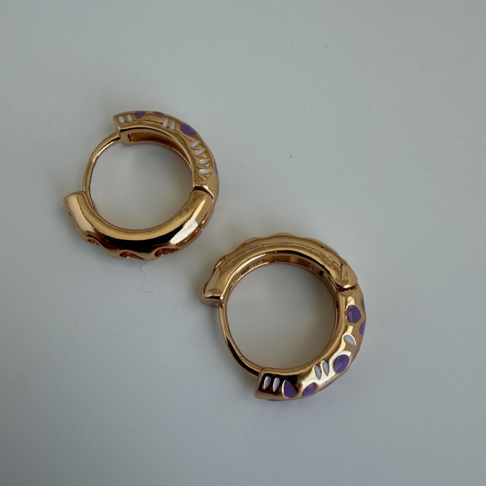 گوشواره دخترانه مینا کاری کد 30 — تصویر ۵