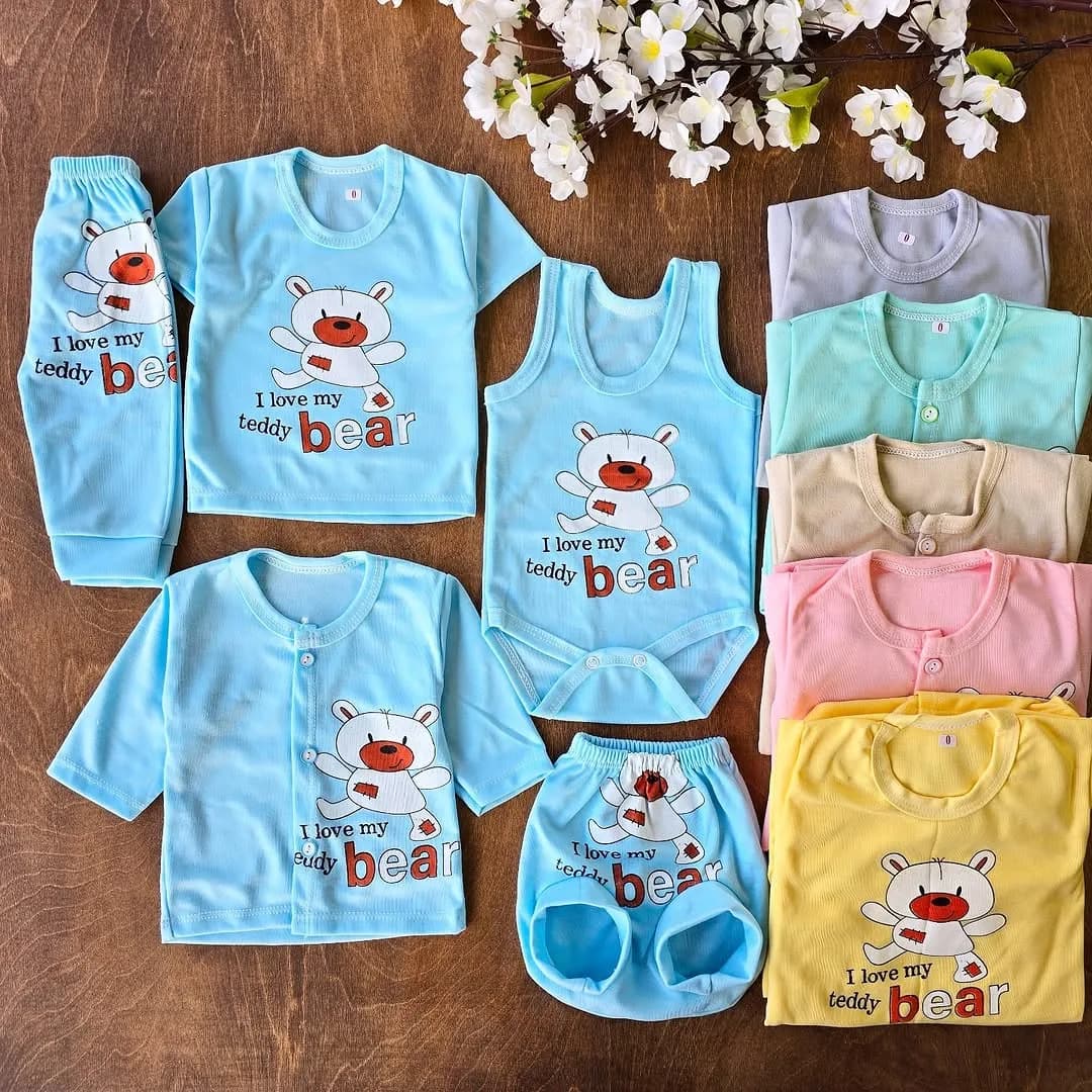 ست 5 تکه نوزادی خرس تدی bear کد 2421