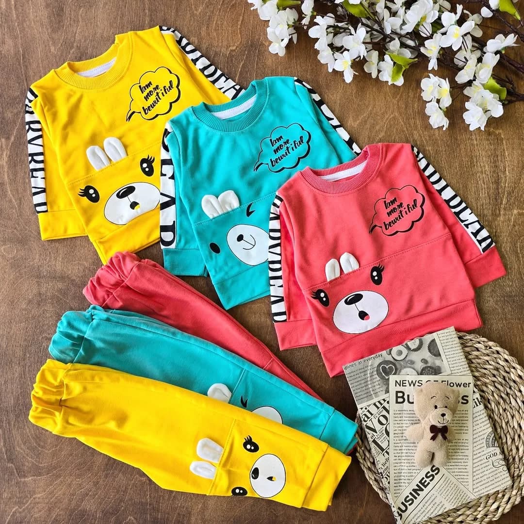 بلوز شلوار گوش دار سایز 30 تا 40 کد 2487