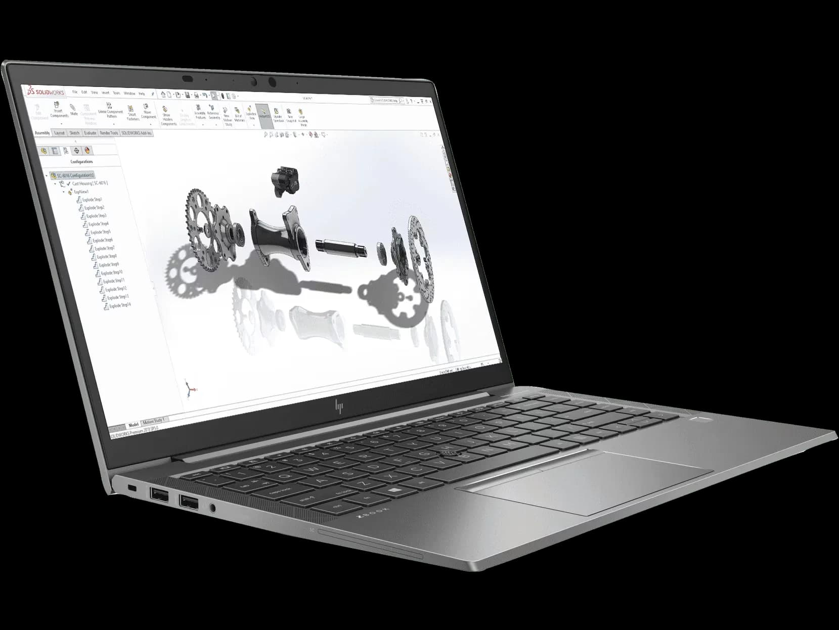 لپتاپ استوک HP ZBOOK FireFly 14 G8 | i5 - 1145G7 | RAM 16GB | SSD 512GB گارانتیدار - منتال کمپانی — تصویر ۶