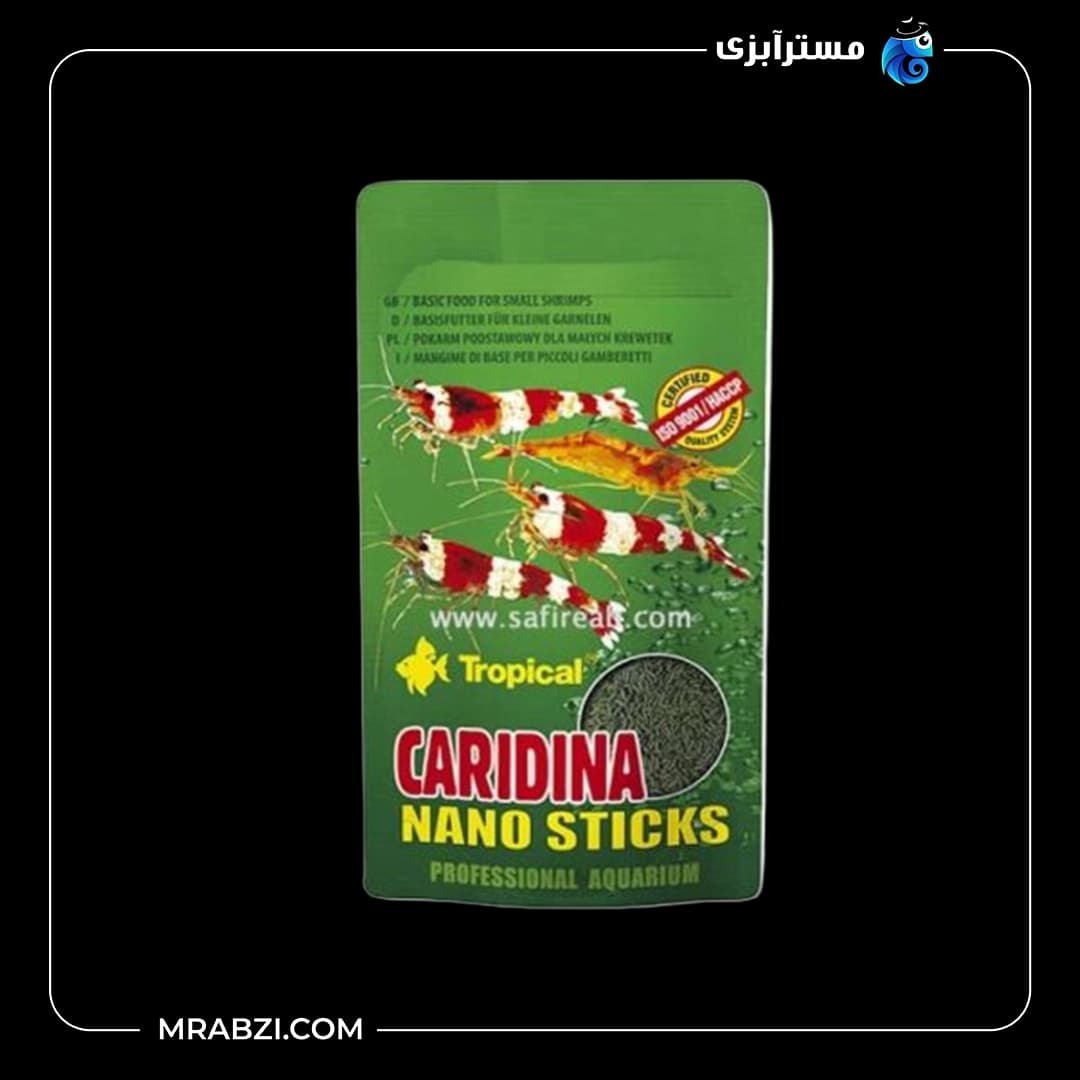 غذای ماهی تروپیکال مدل CARIDINA NANO STICKS وزن 10 گرم