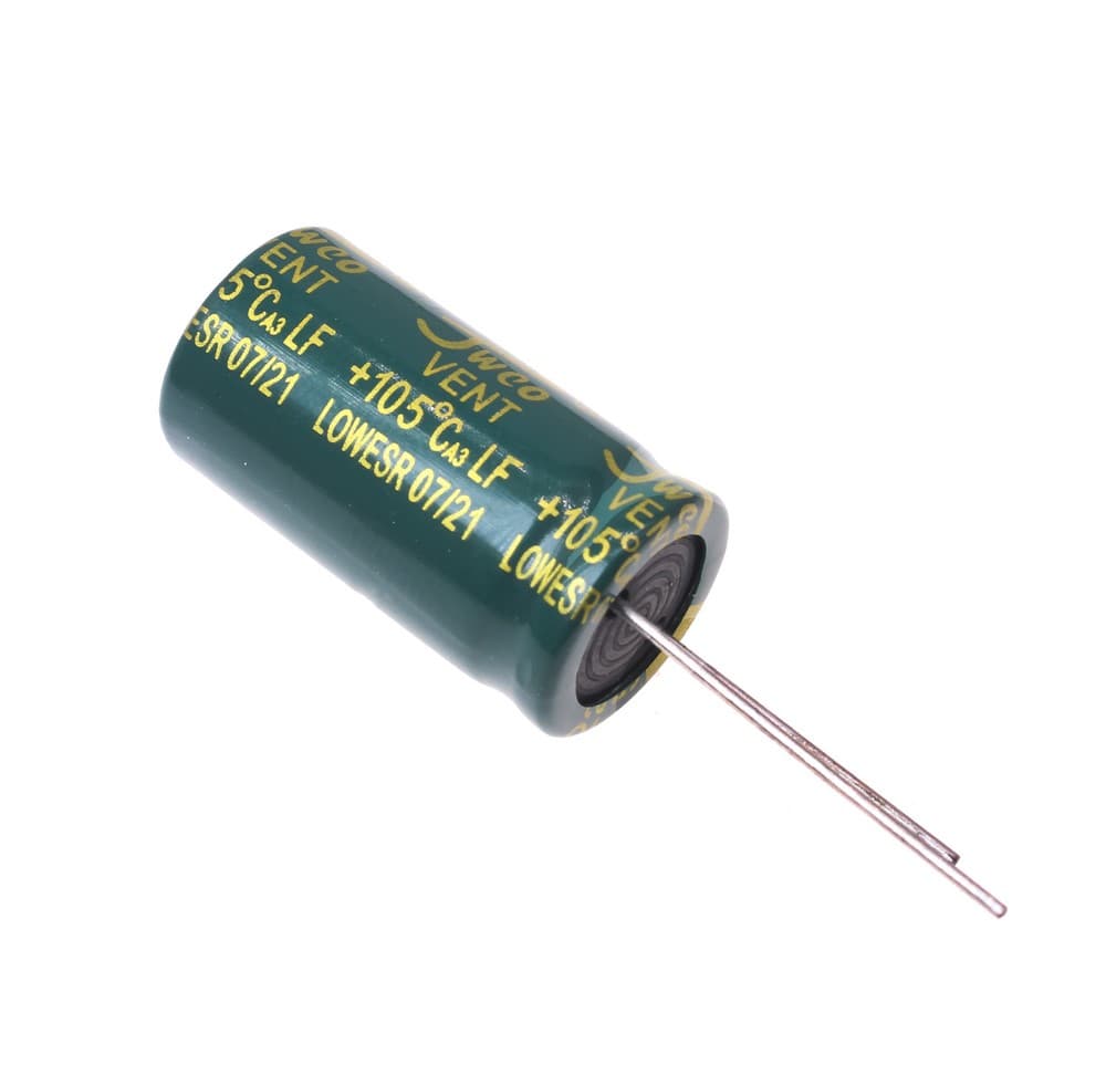 خازن الکترولیتی 2200UF 50V-16*25-105C-GREEN — تصویر ۲