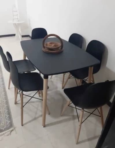 میز و صندلی ناهارخوری شش نفره مبلمان فرنا مدل 1113979