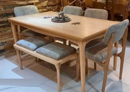 میز ناهار خوری شنل 6نفره مبلمان فرنا مدل 1113972