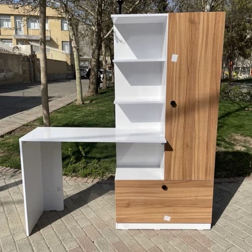 میزتحریر کتابخانه ، کتابخانه ، میز تحریر چوبی و ام دی اف مبلمان فرنا مدل 1122498