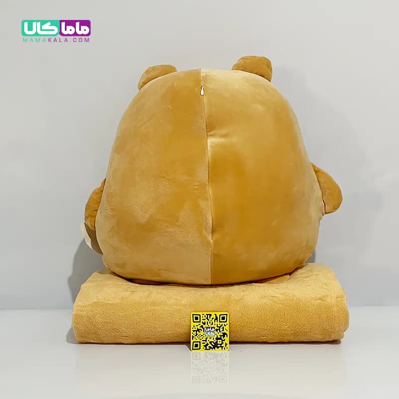 عروسک خرس تپلی بالشتی پتودار 45 سانتیمتر — تصویر ۷
