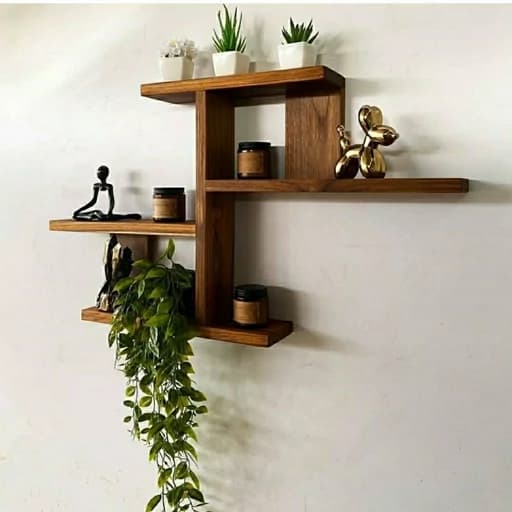شلف چوبی دیواری طرح پانا مبلمان فرنا مدل 1122418