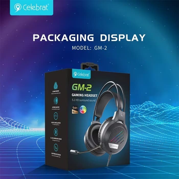 هدست گیمینگ سلبریت مدل Celebrat GM-2 Gaming Headset — تصویر ۴