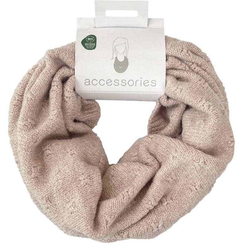 ست شال رینگی و مچ بند بافت برند اکسسورایز رنگ بژ Accessories 833875 — تصویر ۳