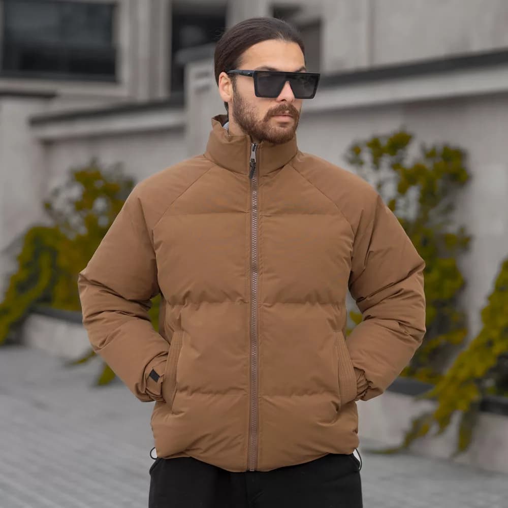کاپشن باکسی مردانه موکا کد 28484