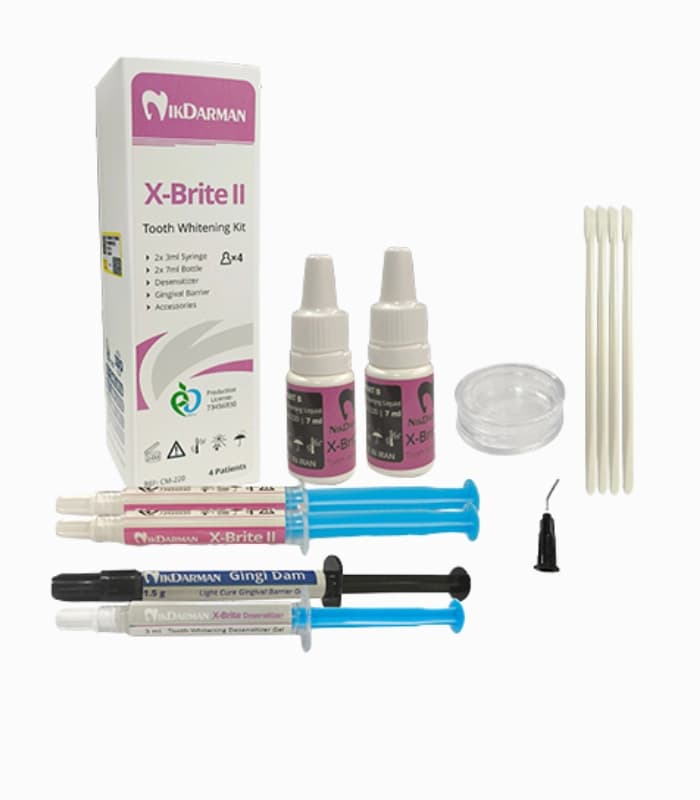 کیت بلیچینگ آفیس 4 بیمار 35 % نیک درمان – NikDarman X-Brite ll Kit