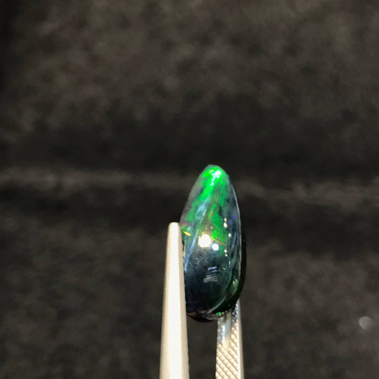 نگین اپال مشکی اصل سایز 18*10 — تصویر ۳