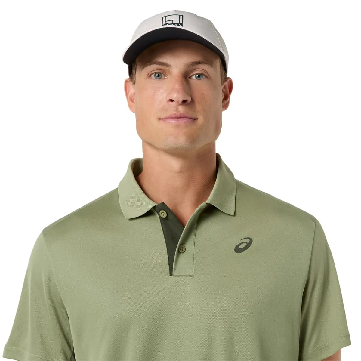 تیشرت تنیس مردانه اسیکس ASICS Court Polo – سبز — تصویر ۵