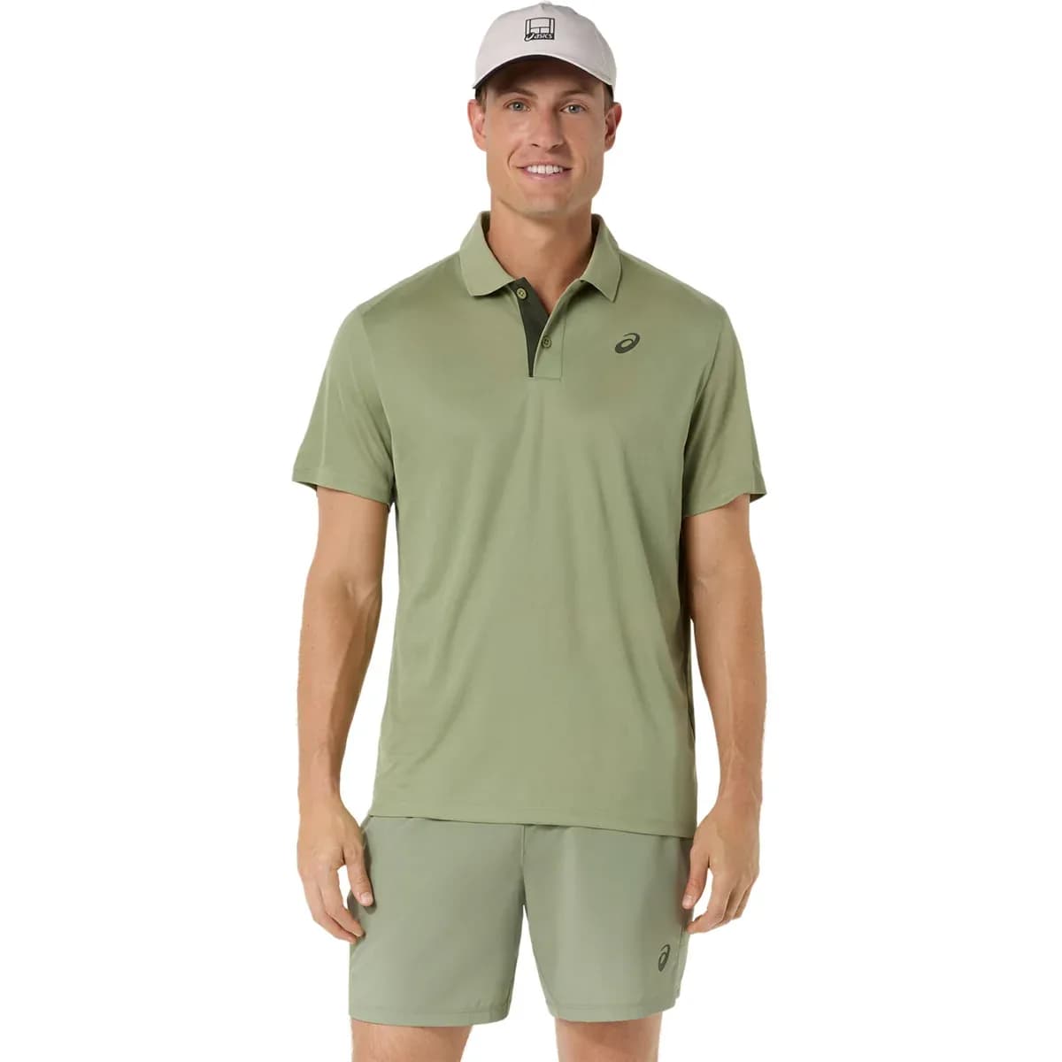 تیشرت تنیس مردانه اسیکس ASICS Court Polo – سبز — تصویر ۲