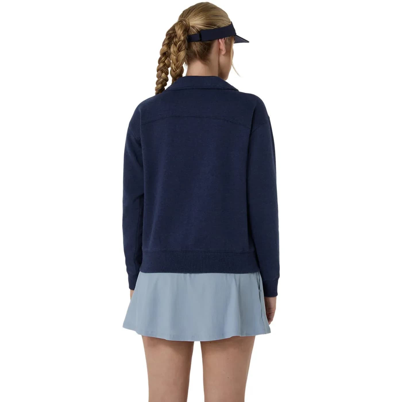 سویشرت ورزشی زنانه اسیکس ASICS Court Core Graphic Half Zip – سرمهای — تصویر ۵