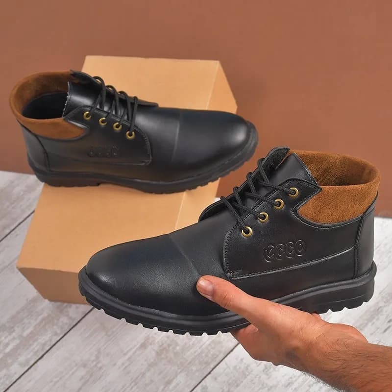 کفش نیم بوت مردانه Ecco مدل Black |زیره PVC مرغوب| سبک و راحت | طراحی ایدهآل اسپرت و زیبا|4 قسطی✅ — تصویر ۶