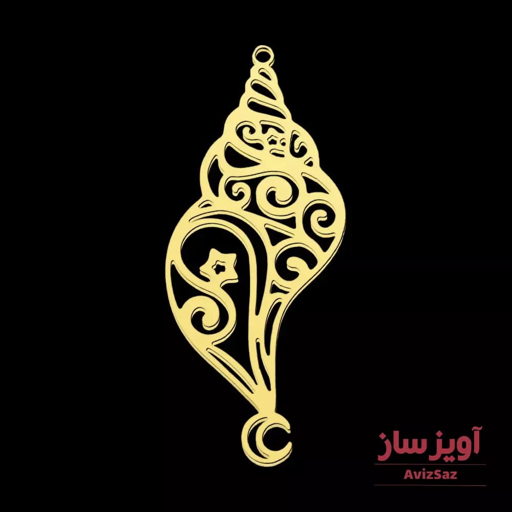 گردنبند گوش ماهی کد 101771