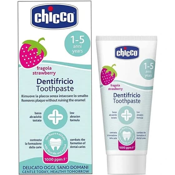 خمیر دندان 1تا 5 سال توت فرنگی چیکو chicco