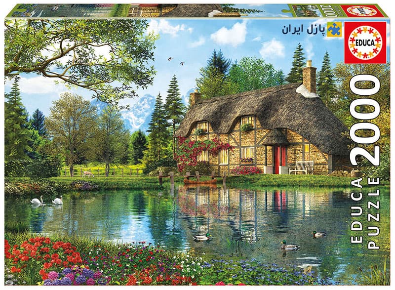 پازل ۲۰۰۰ تکه کلبه رو به برکه اثر دومینیک دیویسن