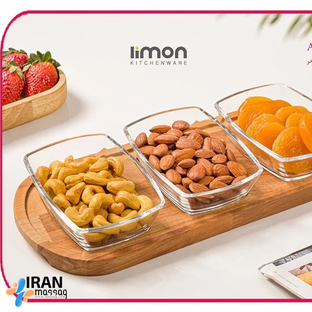 اردوخوری چهارگوش سه خانه کف چوبی لیمون کد2162 | — تصویر ۲