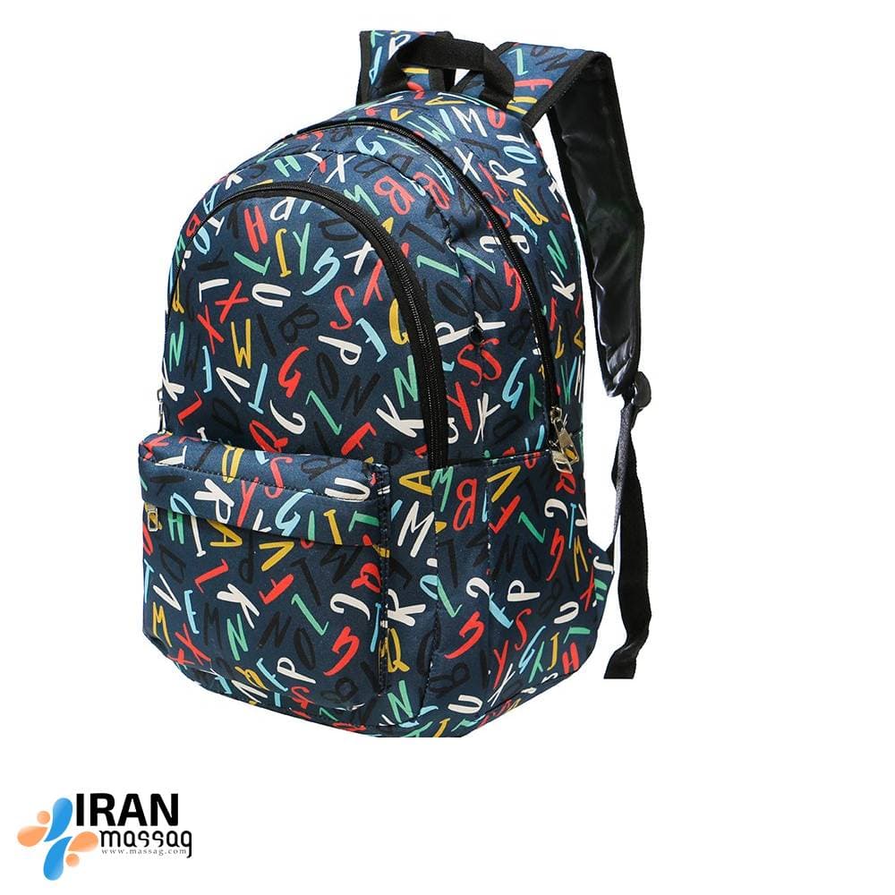 کوله پشتی دخترانه مدل MB-400 همراه با جا مدادی – جنس مقاوم و فضای کافی — تصویر ۲