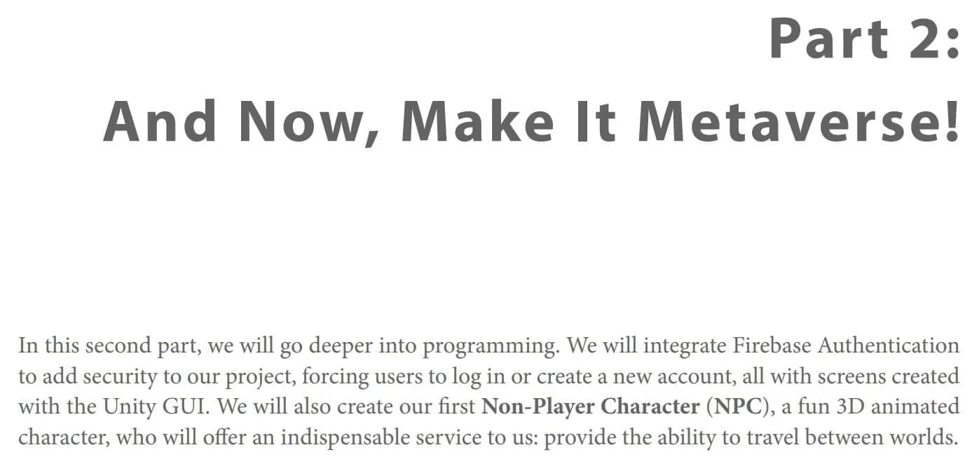 کتاب Build Your Own Metaverse with Unity — تصویر ۳