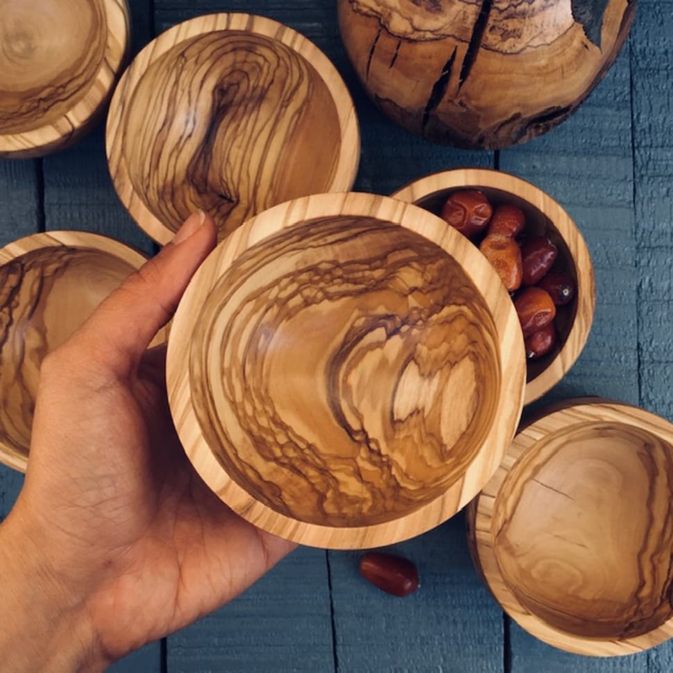 کاسه آجیل خوری چوبی کد 538 — تصویر ۲