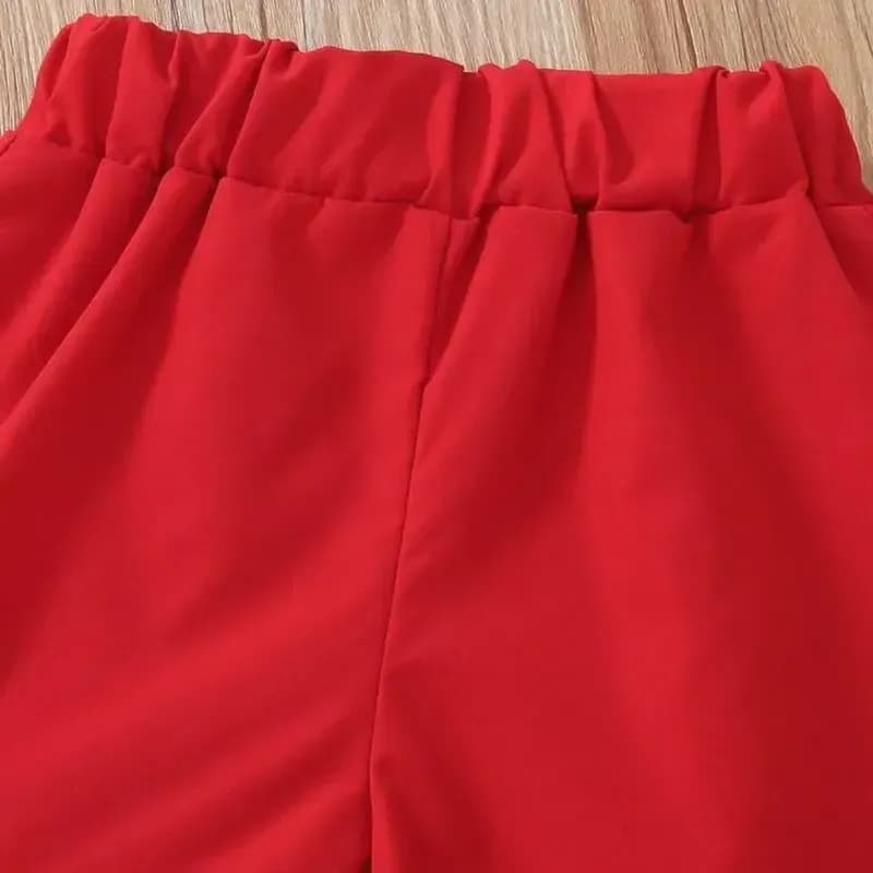 ست تاپ و شلوارک دخترانه جنس کرپ درجه یک سایز 3 ماه تا 6 سال — تصویر ۱۱