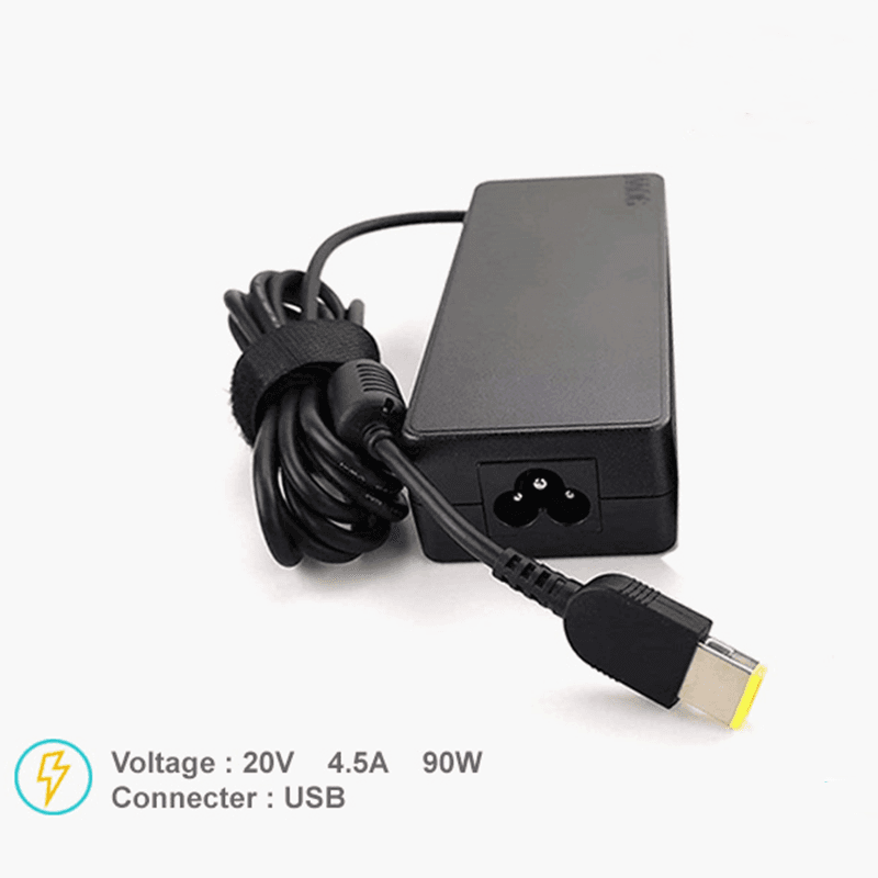 شارژر لپ تاپ لنوو مدل 90W 20V 4.5A سوکت تخت — تصویر ۲