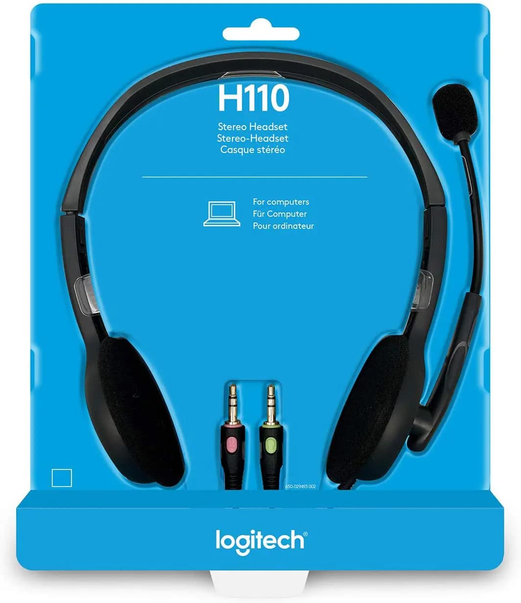 هدست با سیم لاجیتک Logitech H110 (AUX) — تصویر ۵