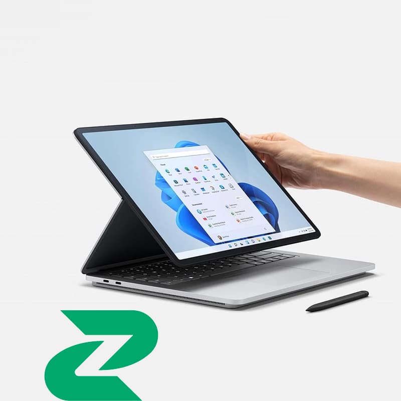 لپ تاپ استوک صحفه لمسی 14 اینچی مایکروسافت مدل Surface Studio پردازنده i7 رم 16 گیگابایت هارد 512 گیگابایت SSD گرید ++A — تصویر ۴