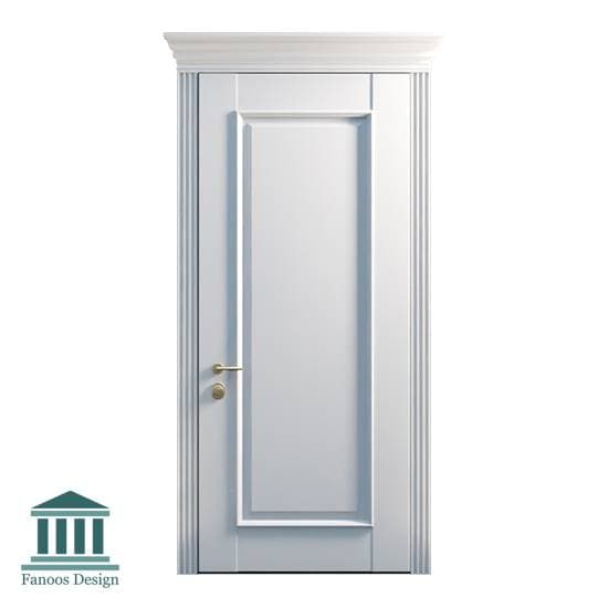 درب کلاسیک تمام چوب برجسته کد 30942 — تصویر ۲