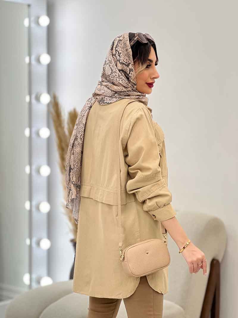 مانتو دو جیب پیله کد 4994 — تصویر ۵